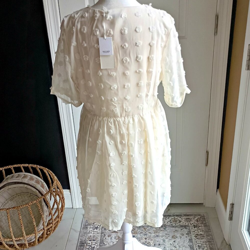 NEW! GRACE KARIN CLIP DOT BABYDOLL DRESS - Picture 3 of 5